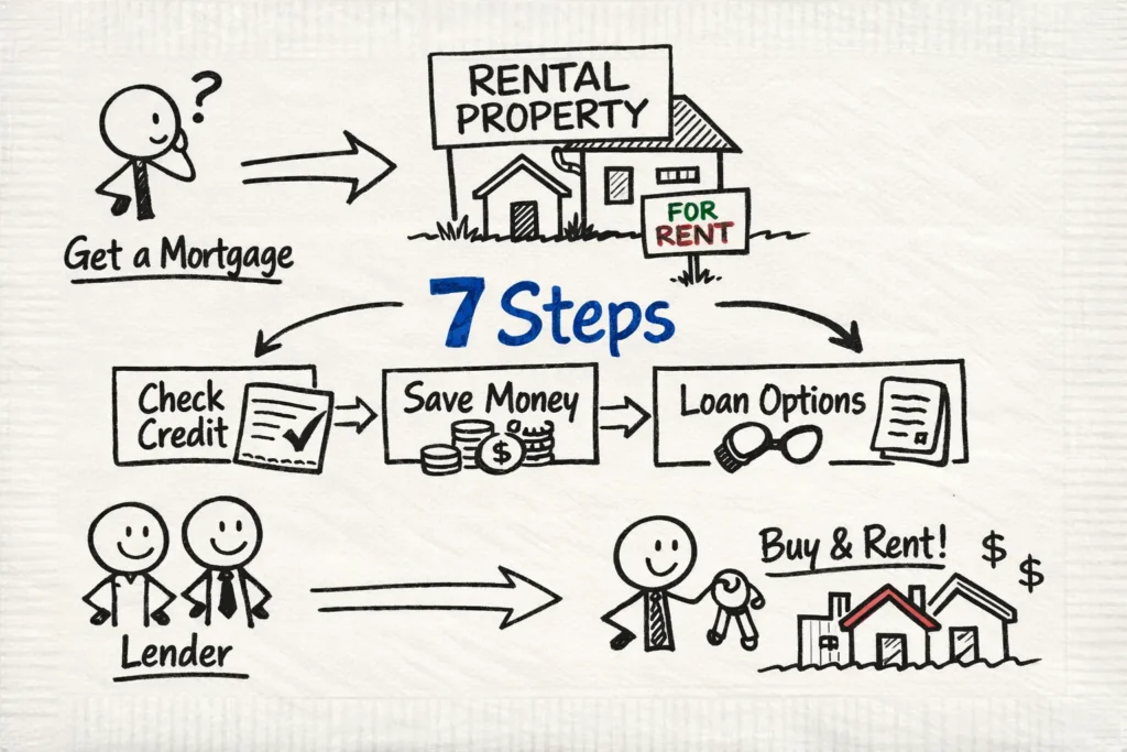 how to get a mortgage for a rental property 7 steps