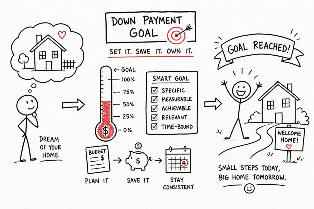 how to set down payment saving goals that actually work 1791547423185